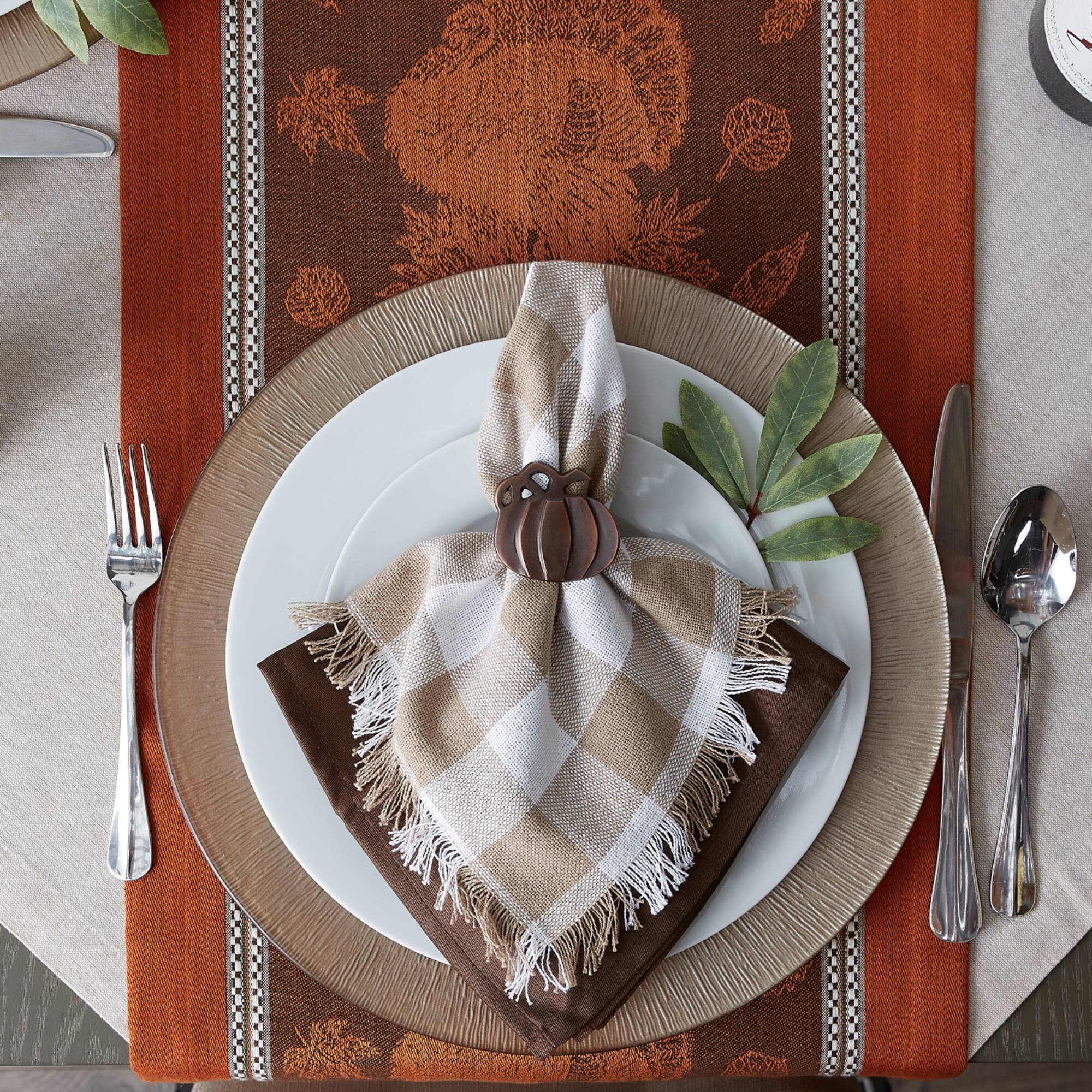 Harvest Feast Jacquard Table Runner 14" x 108"